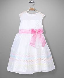 Little Coogie Party Dress - White & Pink Little Coogie Party Dress - White & Pink