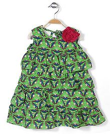 Pinehill Sleeveless Kaleidoscope Dress - Lawn Green Pinehill Sleeveless Kaleidoscope Dress - Lawn Green
