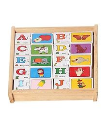 Little Genius English Alphabetical Puzzles Set of 26 - 2 Pieces Each