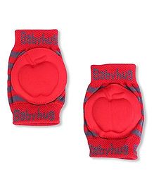 Babyhug Elbow & Knee Protection Pads Apple Design - Red & Grey