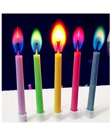 Funcart Birthday Candles With Colored Flames
