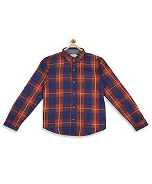 Blue Giraffe Checkered Full Sleeves Shirt - Red & Blue Blue Giraffe Checkered Full Sleeves Shirt - Red & Blue