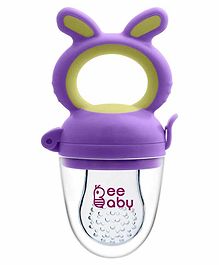 Beebaby Chewy Food & Fruit Silicone Nibbler - Purple