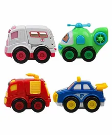 VWorld Friction Toy Vehicles Set of 4 - Multicolour