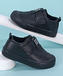 KIDLINGSS Letter Printed Velcro Closure Shoes - Black KIDLINGSS Letter Printed Velcro Closure Shoes - Black