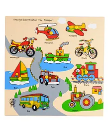 Skillofun Wooden King Size Identification Tray Transport