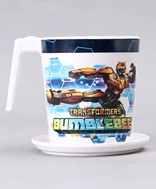 Transformers Large Cup with Coaster - White