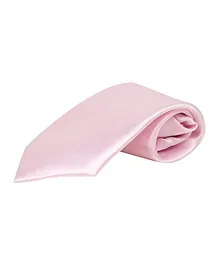 Arendelle Kids Satin Solid Color Tie - Pink Tie