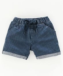 Kiddopanti Striped Denim Shorts - Blue Kiddopanti Striped Denim Shorts - Blue
