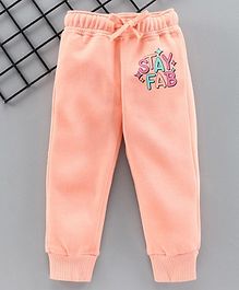 Vitamins Full Length Lounge Pant Text Print - Peach Vitamins Full Length Lounge Pant Text Print - Peach