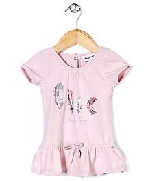 Little Wonder Half Sleeves Top - Pink Little Wonder Half Sleeves Top - Pink