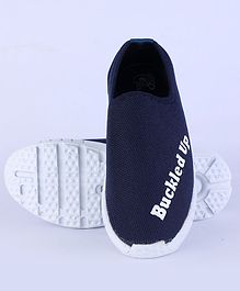 Buckled Up Round Toe Shoes - Blue Buckled Up Round Toe Shoes - Blue