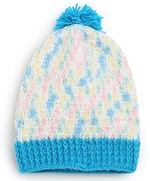 MayRa Knits Hand Knitted Crochet Cap - White MayRa Knits Hand Knitted Crochet Cap - White