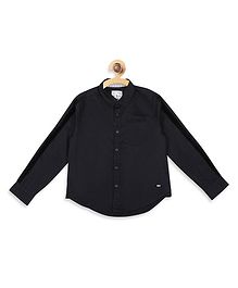 Blue Giraffe Full Sleeves Solid Shirt - Black Blue Giraffe Full Sleeves Solid Shirt - Black