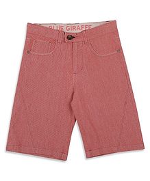 Blue Giraffe Solid Shorts - Peach Blue Giraffe Solid Shorts - Peach