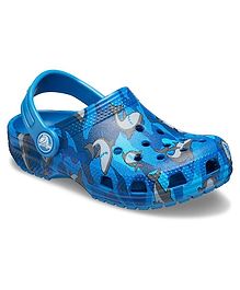 Crocs Classic Shark Clogs - Blue Crocs Classic Shark Clogs - Blue