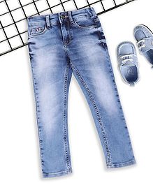 Sodacan Shaded Full Length Denim Jeans - Blue Sodacan Shaded Full Length Denim Jeans - Blue