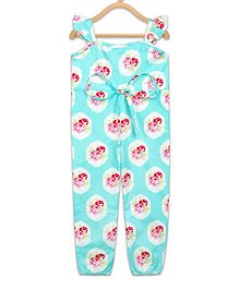 Olele Rose Flower Print Sleeveless Jumpsuit - Green Olele Rose Flower Print Sleeveless Jumpsuit - Green