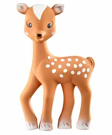 Sophie la Girafe Fanfan The Fawn Squeaky Rattle Teether - Brown