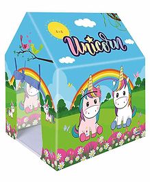 Webby Play Tent House Unicorn Print - Multicolor