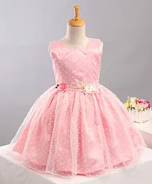 Bluebell Sleeveless Frock Floral Corsage - Pink Bluebell Sleeveless Frock Floral Corsage - Pink