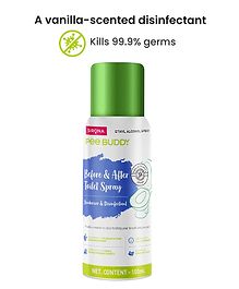 PeeBuddy Antibacterial Toilet Seat Spray - 100 ml, for Baby Potty Training Seast and Regular Toilet Seats Disinfectent