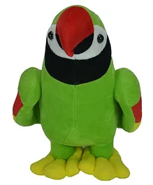 Ultra Parrot Soft Toy Green - Height 38 cm
