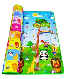 Skylofts Waterproof Double Side Play Crawl Floor Mat With Zip Bag (6ft X 4 ft X 8mm) - Print May Vary