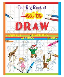 Big Book Of How To Draw Drawing and Coloring Book - English