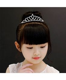 Ziory Crytsal Crown Tiara - Silver Ziory Crytsal Crown Tiara - Silver