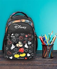 Disney By Kuber Mart Industries Mickey Mouse School Bag Black - 15 Inches