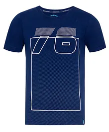 Jockey Half Sleeves Number 76 Printed Tee - Navy Blue Jockey Half Sleeves Number 76 Printed Tee - Navy Blue