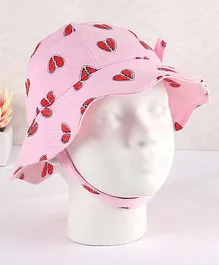 Fox Baby Printed Hat Pink - Diameter 22 cm Fox Baby Printed Hat Pink - Diameter 22 cm