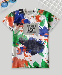 Noddy Half Sleeves Text Printed Tee - Multi Colour Noddy Half Sleeves Text Printed Tee - Multi Colour