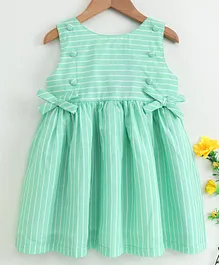 Rassha Sleeveless Striped Dress - Green Rassha Sleeveless Striped Dress - Green
