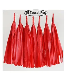 Party Anthem Tassel Garland Red - Pack of 10