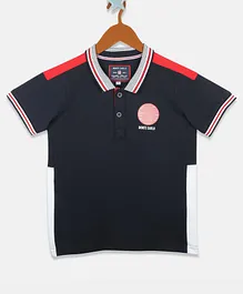 Monte Carlo Half Sleeves Solid Colour Polo Tee - Navy Blue Monte Carlo Half Sleeves Solid Colour Polo Tee - Navy Blue