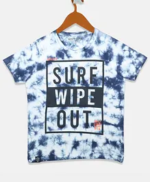Monte Carlo Half Sleeves Tie & Dye Pattern Tee - Blue Monte Carlo Half Sleeves Tie & Dye Pattern Tee - Blue