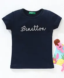 UCB Half Sleeves Tee Benetton Print - Navy Blue UCB Half Sleeves Tee Benetton Print - Navy Blue