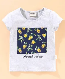 Lazy Bones Half sleeves Tee - White Lazy Bones Half sleeves Tee - White