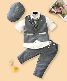 Robo Fry Full Sleeves 4 Piece Party Suit - Black Robo Fry Full Sleeves 4 Piece Party Suit - Black