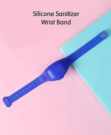 Silicone Sanitizer Wrist Band - Blue