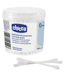 Chicco Cotton Buds with Ear Drum Protection - 160 Pieces
