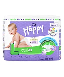 Bella Baby Happy Diapers Large - 34 Pieces
