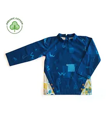 Miko Lolo Organic Cotton Full Sleeves Abstract Printed Tee - Blue Miko Lolo Organic Cotton Full Sleeves Abstract Printed Tee - Blue