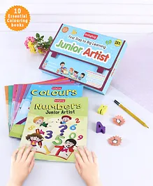Babyhug First Step to Big Learning Junior Artist Colouring Books Pack of 10 - English