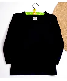 BAATCHEET Full Sleeves Solid T Shirt - Black BAATCHEET Full Sleeves Solid T Shirt - Black
