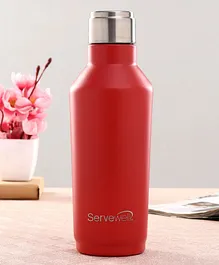 Servewell Alaska Single Wall Water Bottle Red - 675 ml