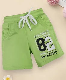 Chimprala Cotton 82 Print Shorts - Green Chimprala Cotton 82 Print Shorts - Green