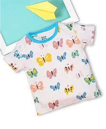 ROYAL BRATS Short Sleeves Butterfly Print T-Shirt - White ROYAL BRATS Short Sleeves Butterfly Print T-Shirt - White